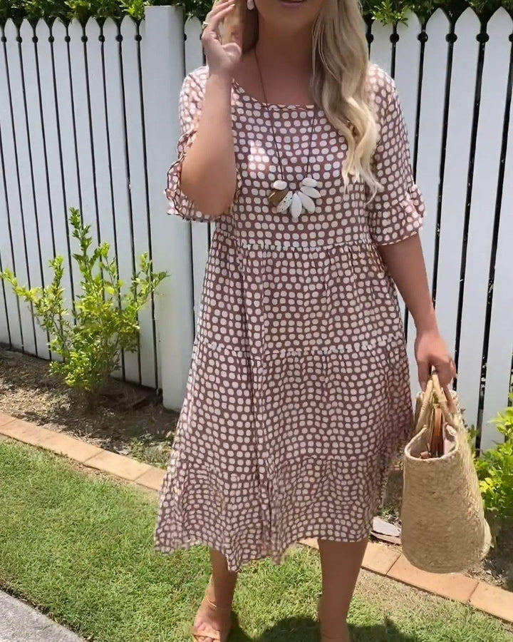 Michelle | Short Sleeve Midi Dress