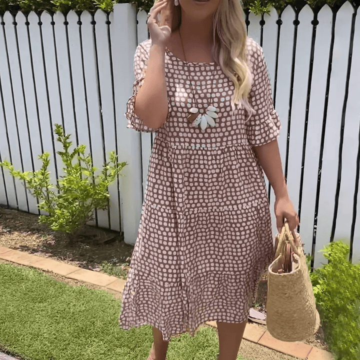 Michelle | Short Sleeve Midi Dress