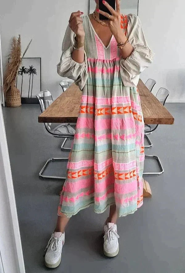Neve | Vibrant Loose Dress