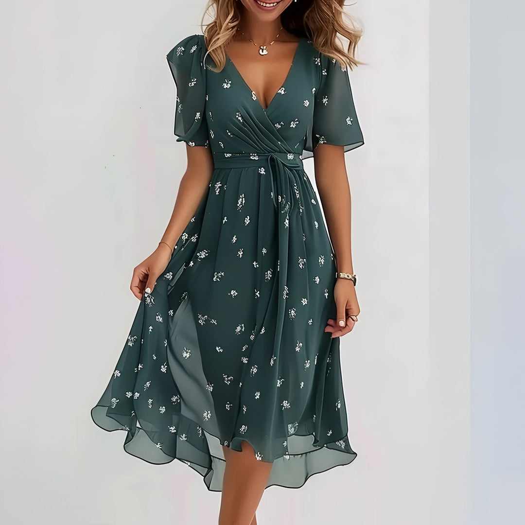 Seraya | Printed Wrap Dress