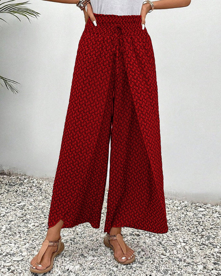 Zara | Frilled Printed Trousers