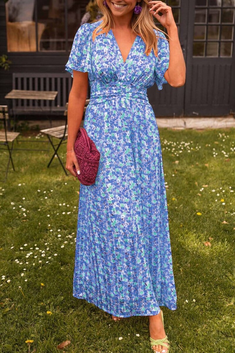 Sandra | Elegant Maxi Dress with V-Neck