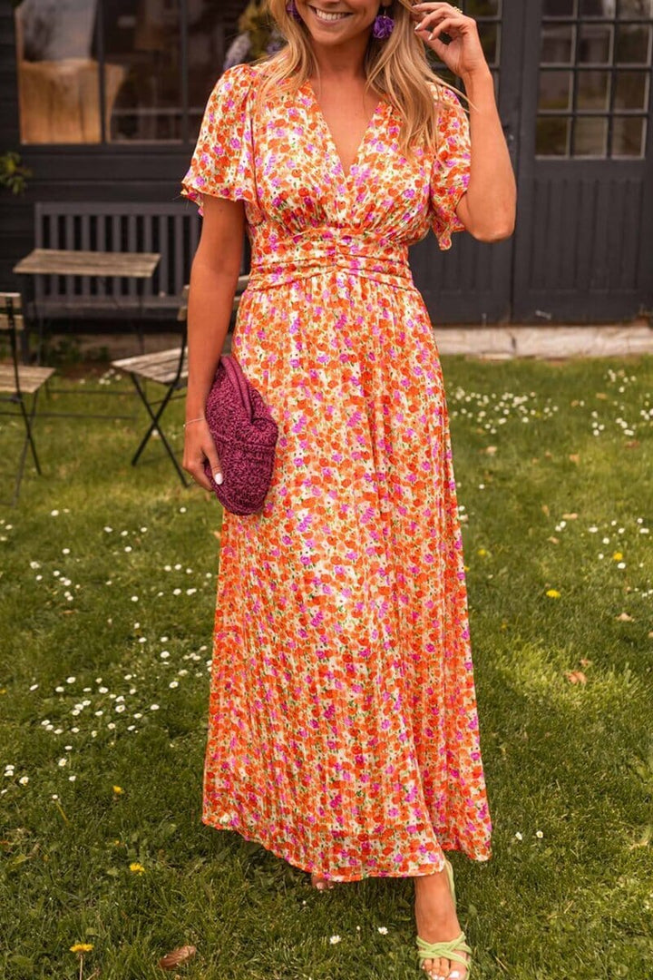 Sandra | Elegant Maxi Dress with V-Neck