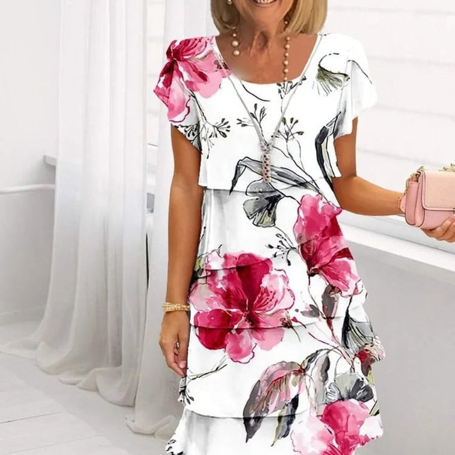Emma | Graceful Floral Elegance Dress